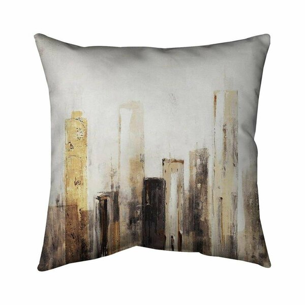 Fondo 20 x 20 in. Earthy Tones City-Double Sided Print Indoor Pillow FO2795361